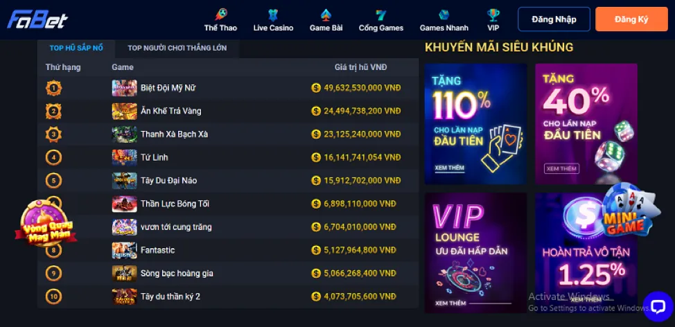 Ưu Đãi Casino Trực Tuyến Fly88